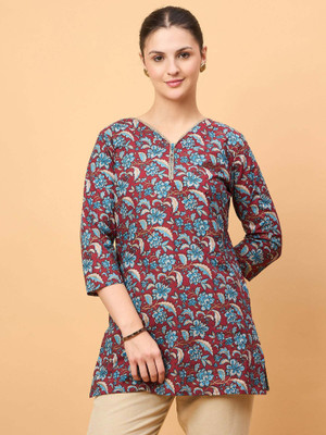 Neesh Casual Floral Print Women Multicolor Top