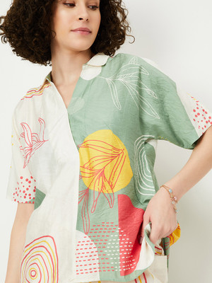 MAX Casual Printed Women Multicolor Top