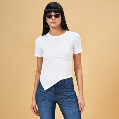 SF Jeans by Pantaloons Casual Solid Women White Top