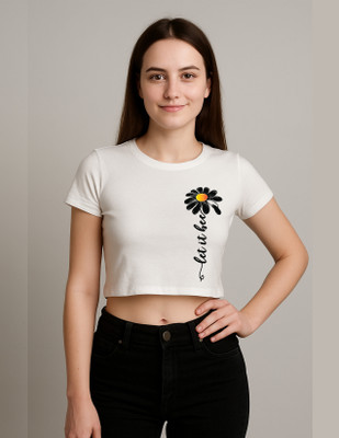 Vidhita fashion Casual Printed Women White Top