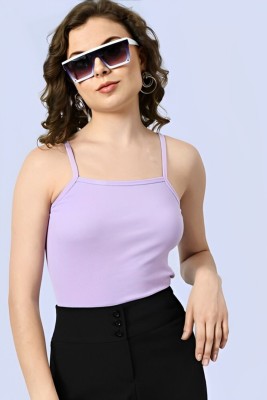 Shiv Traders Casual Solid Women Purple Top