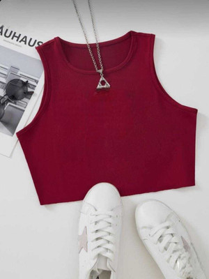 Mimmy Kids Casual Printed Women Maroon Top