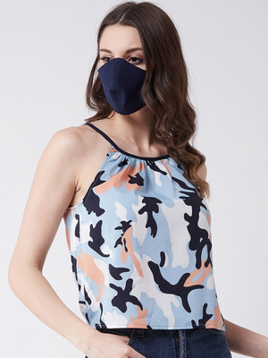ZIMA LETO Casual Sleeveless Printed Women Multicolor Top
