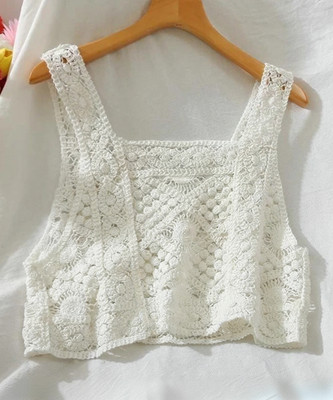 Y company Casual Self Design Women White Top