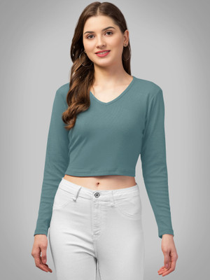 Dream Beauty Fashion Casual Solid Women Light Green Top