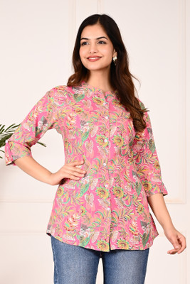 Gudwear Casual Printed Women Multicolor Top
