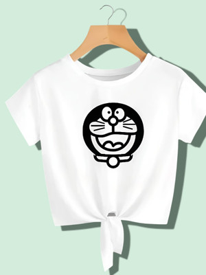 HOC's Casual Printed Women White Top