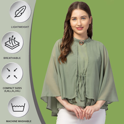 My Swag Casual Solid Women Green Top
