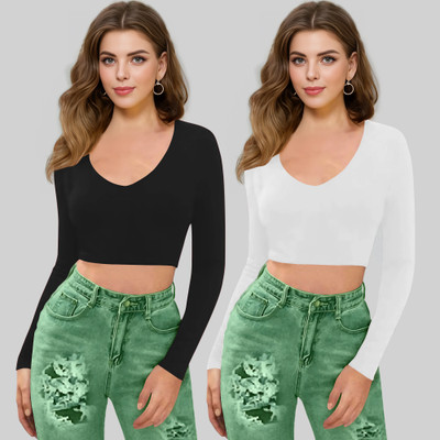 Dream Beauty Fashion Casual Solid Women White Top