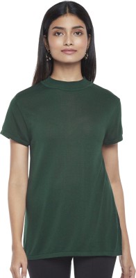 Annabelle by Pantaloons Casual Solid Women Green Top