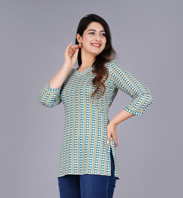 Aman Creation Party Printed Women Multicolor Top