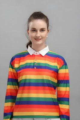 Aarya Fashion Casual Color Block Women Multicolor Top