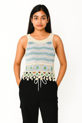 Classye Creation Casual Self Design Women Multicolor Top