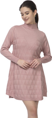 LORY Casual Self Design Women Pink Top