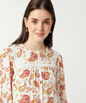 MARKS & SPENCER Casual Printed Women Multicolor Top