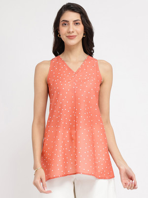 Pink Fort Casual Printed Women Pink Top