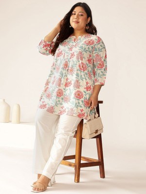 Janasya Casual Floral Print Women Multicolor Top