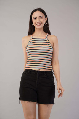 Nalax Designs Casual Striped Women Multicolor Top