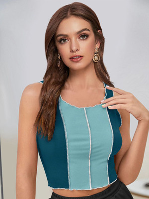 CORSICA Casual Color Block Women Multicolor Top
