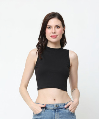 Ddaspration Casual Solid Women Black Top