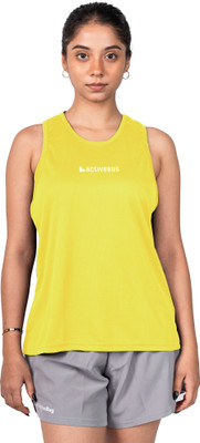 ActiveBug Casual Printed Women Yellow Top