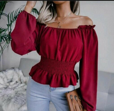 RC FASHION Casual Solid Women Maroon Top