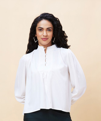 Globus Casual Solid Women White Top