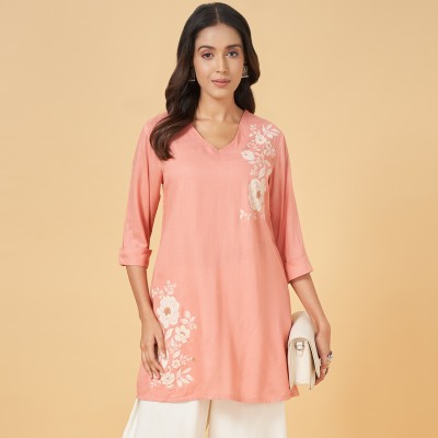 Rangmanch by Pantaloons Casual Printed Women Pink Top