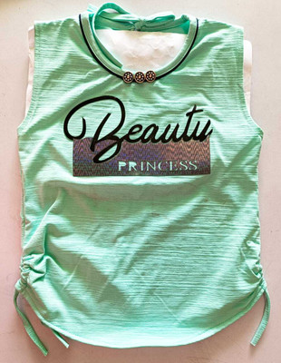 Nishitafashion Party Printed Women Green Top