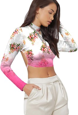 jovo Casual Floral Print Women Multicolor Top