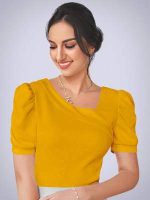 Kashonaa Casual Solid Women Yellow Top