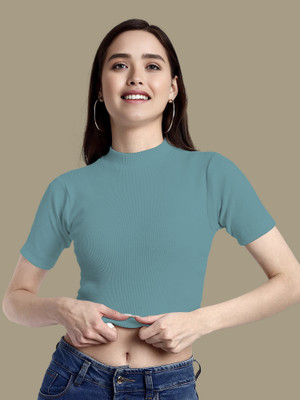 Dream Beauty Fashion Casual Solid Women Light Green Top