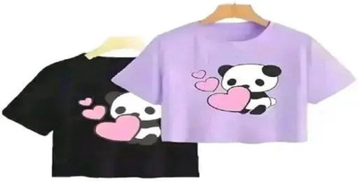 smake Casual Solid Women Purple Top