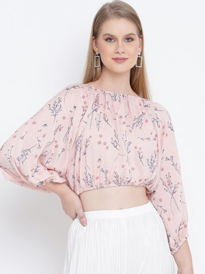 OXOLLOXO Casual Tie & Dye Women Pink Top