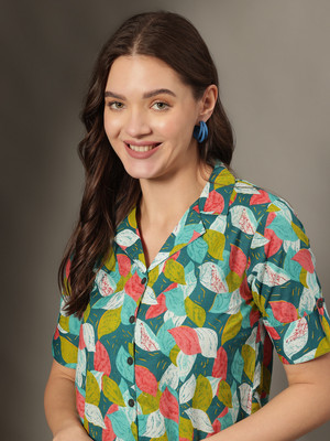 Janakdulari Creation Formal Printed Women Multicolor Top