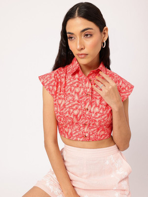 Dressberry Casual Printed Women Red Top