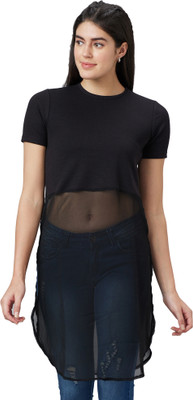 Globus Casual Solid Women Black Top