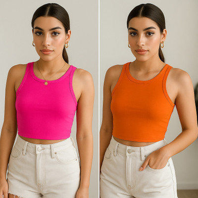 FAST CRY Casual Solid Women Multicolor Top
