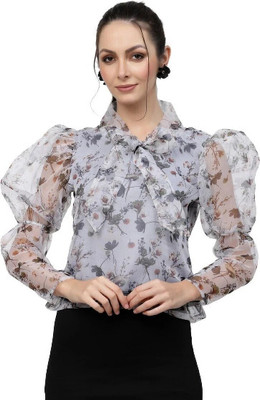 Fabway Clothing Casual Printed Women White Top