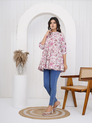 Auspex Party Printed Women Multicolor Top