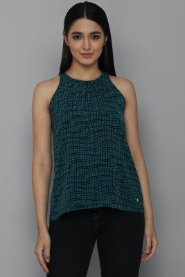 Allen Solly Casual Printed Women Green Top