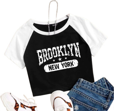 NooHy Casual Printed Women Black, White Top