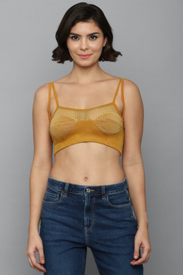 FOREVER 21 Casual Printed Women Yellow Top