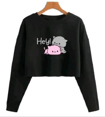 PALTANSTORE Casual Printed Women Black Top