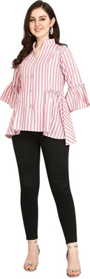 Leriya Fashion Casual Printed Women Pink Top