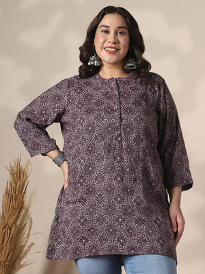 Globus Casual Printed Women Brown, Grey Top