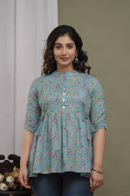 Vivan Enterprises Casual Floral Print Women Multicolor Top