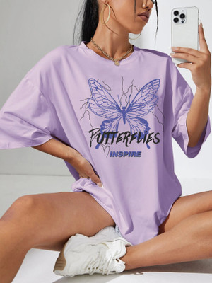Absolute Defense Casual Printed Women Purple Top