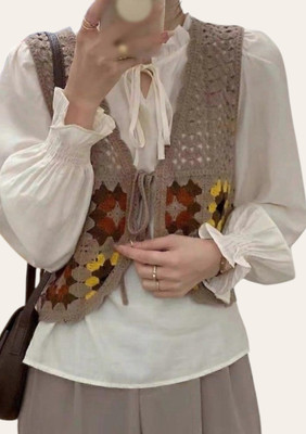 Epicedesigns Casual Solid Women Brown Top