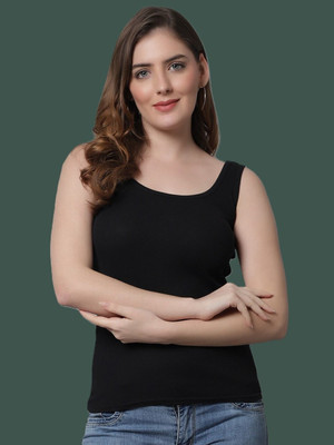 Jazzy Fashion Casual Solid Women Black Top